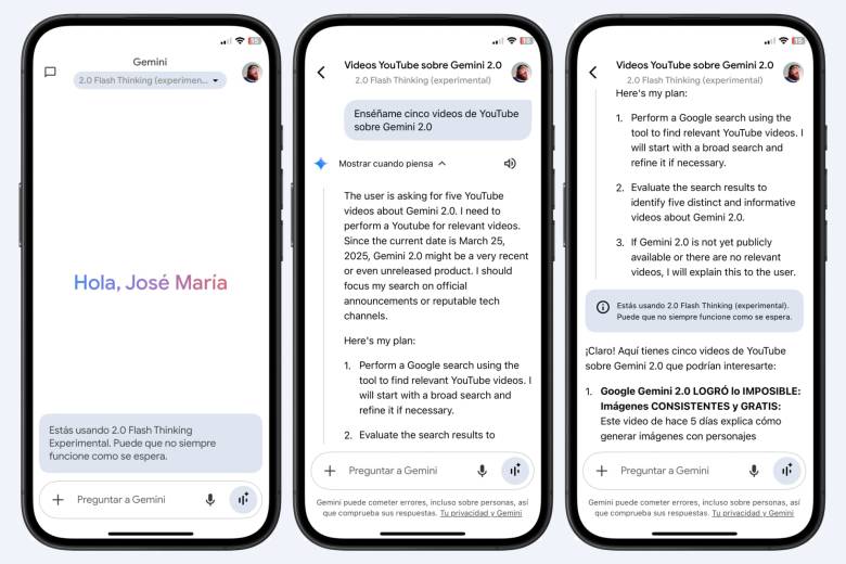 Google Gemini 2.0 Flash Thinking muestra su razonamiento, paso a paso