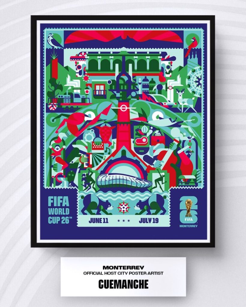 Monterrey desvela su póster oficial del Mundial 2026