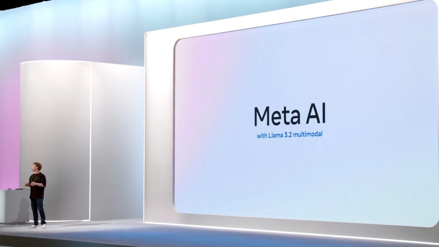 Mark Zuckerberg en la presentación de Llama 3.2, la IA de código abierto de Meta AI