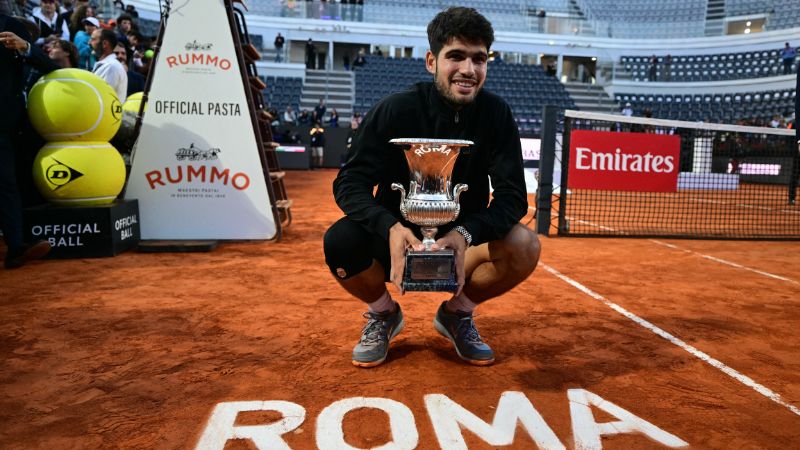 Carlos Alcaraz vence a Jannik Sinner y se proclama campeón del Masters 1000 de Roma