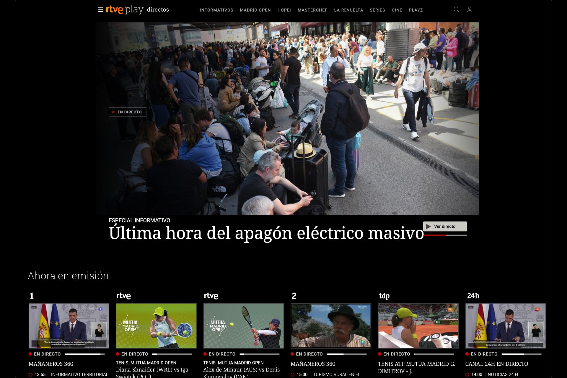 RTVE Play en directo