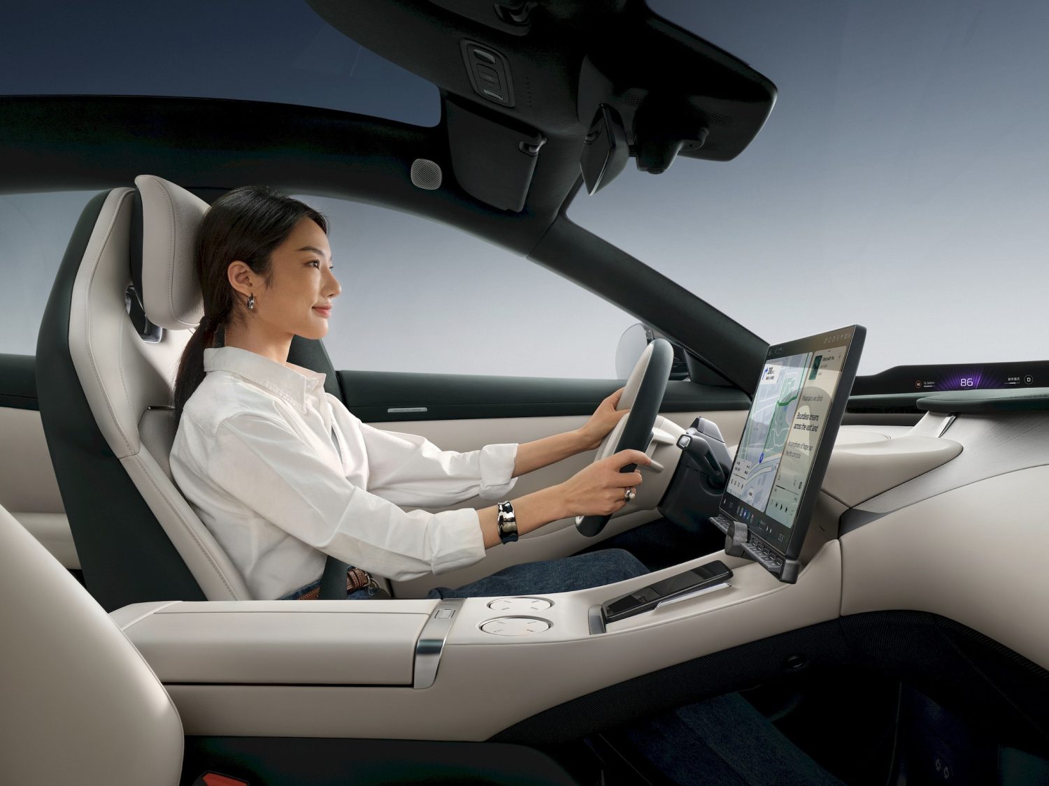 Interior del Xiaomi YU7