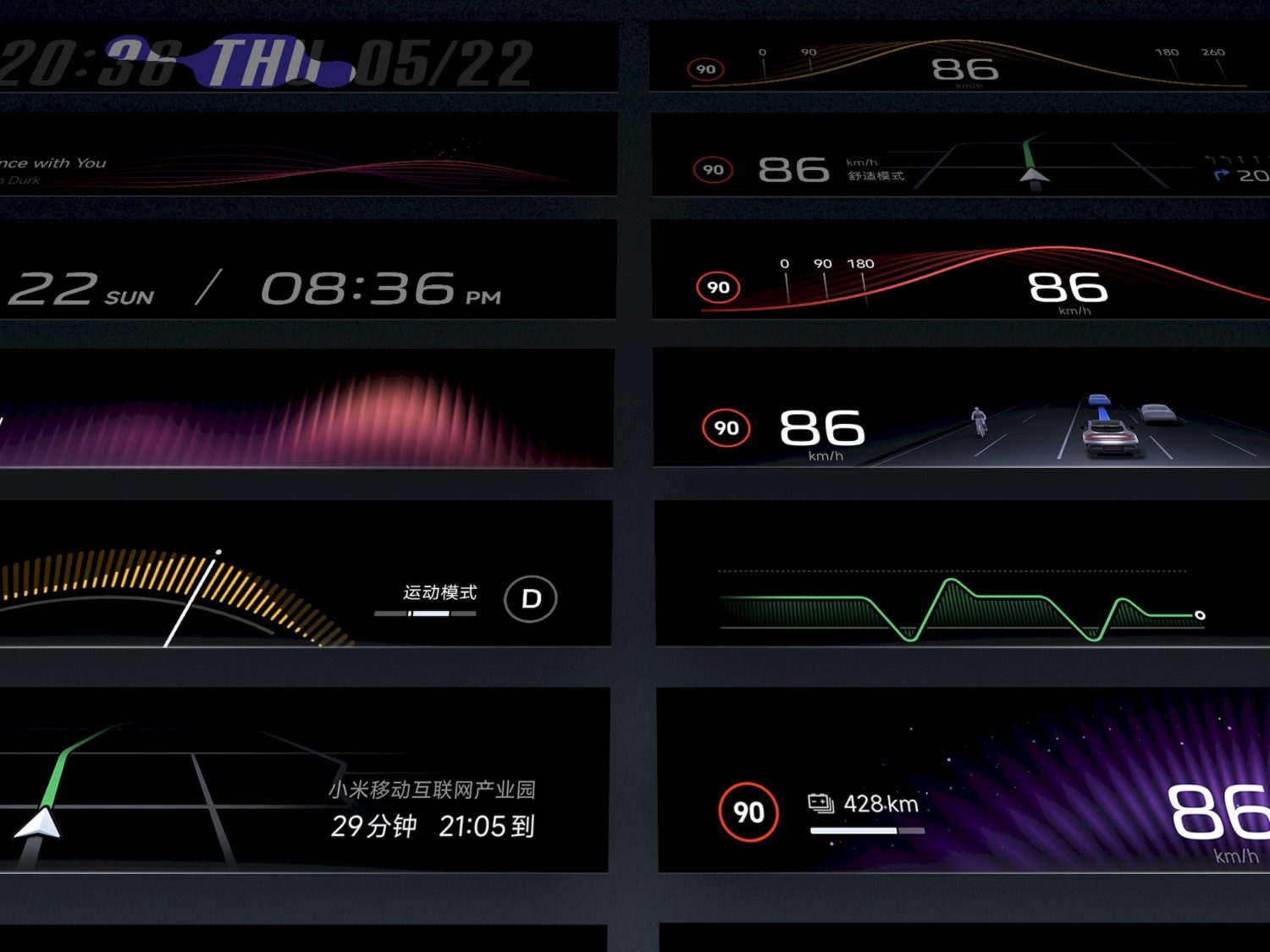 Pantalla HyperVision del Xiaomi YU7