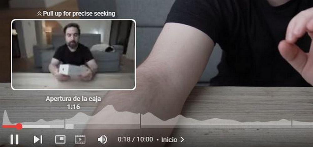 Linea del tiempo de un video de YouTube