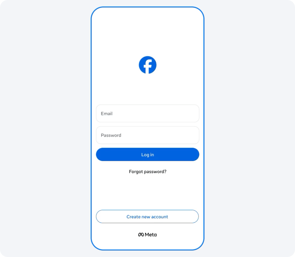 Clave de acceso en Facebook