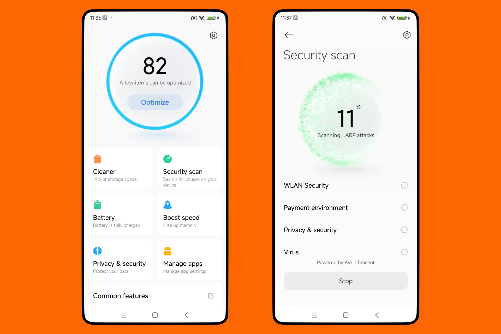 Antivirus de Xiaomi - Escaneo de seguridad
