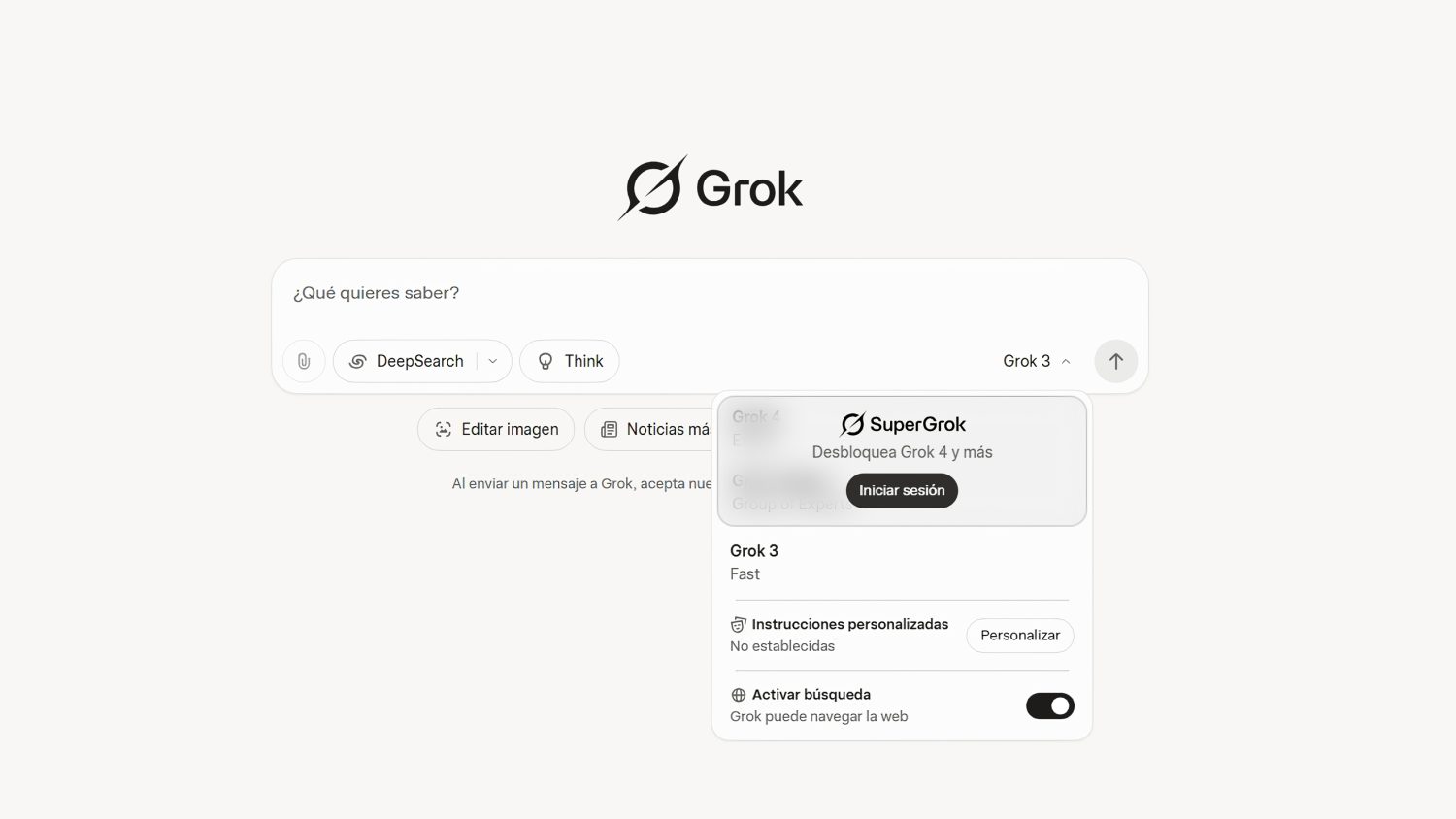 Las respuestas de Grok 4 ya no estarán influenciadas por las opiniones de Elon Musk