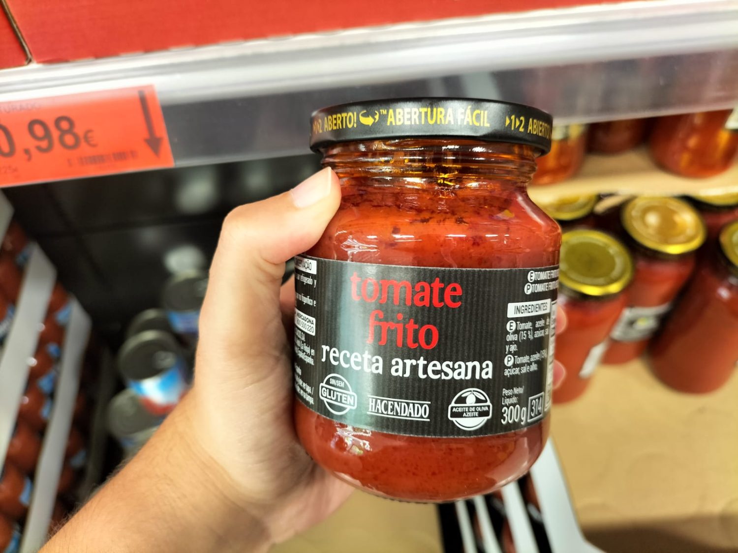 Tomate frito receta artesana de Mercadona