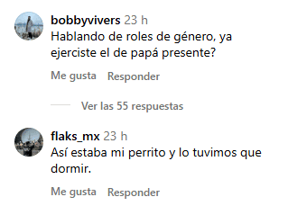 Comentarios en el último video. IG / @ch14_ 