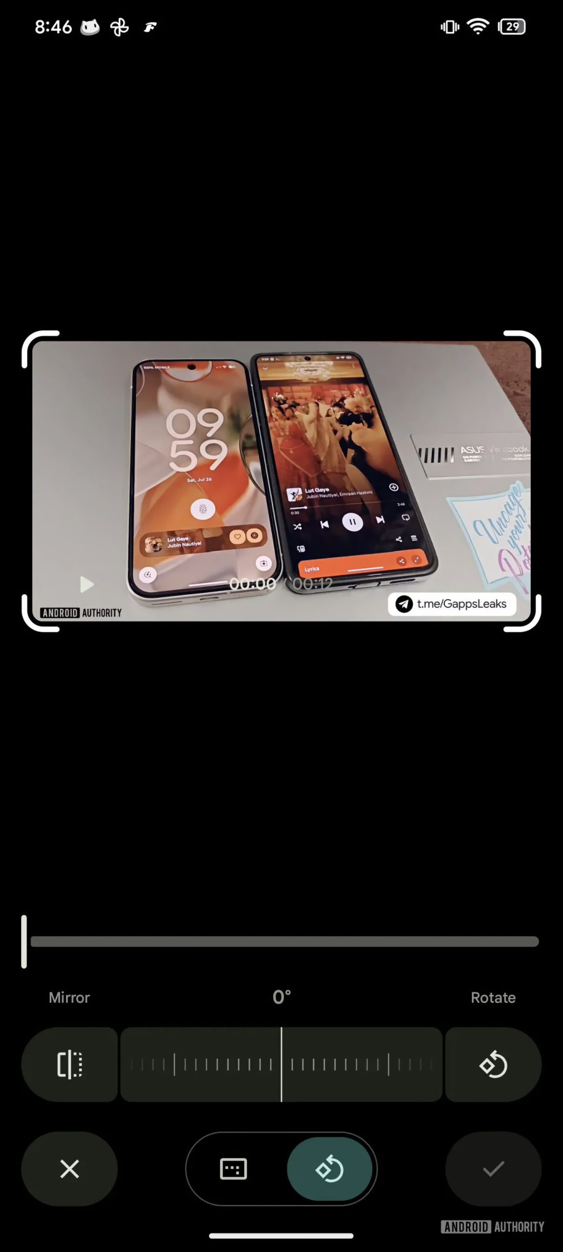 Editor de vídeo en Google Fotos