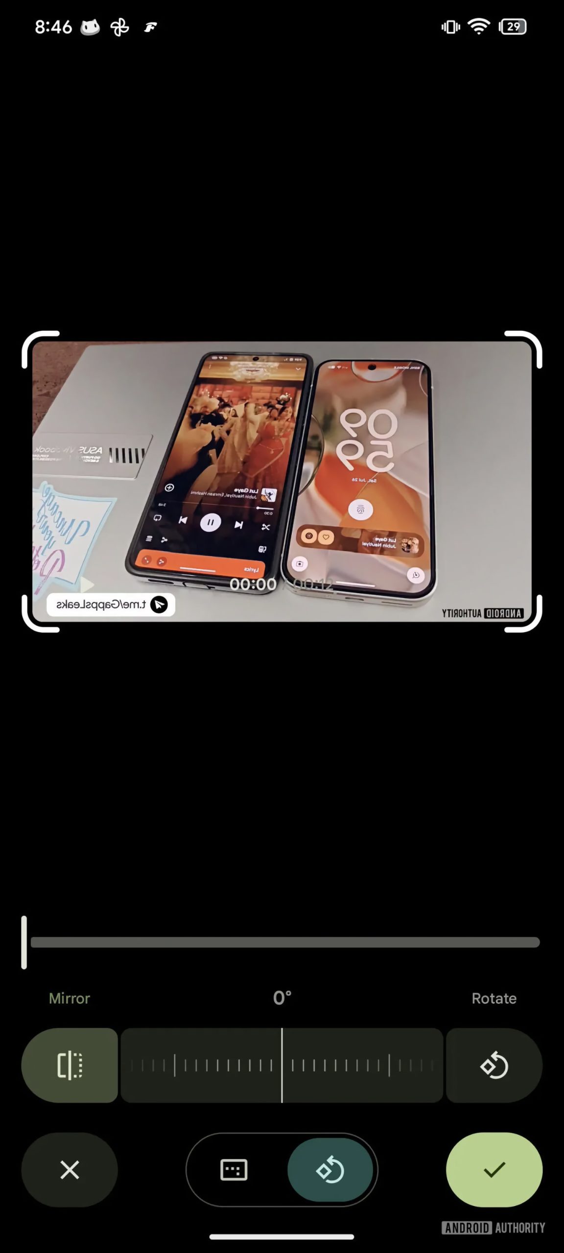 Editor de vídeo en Google Fotos