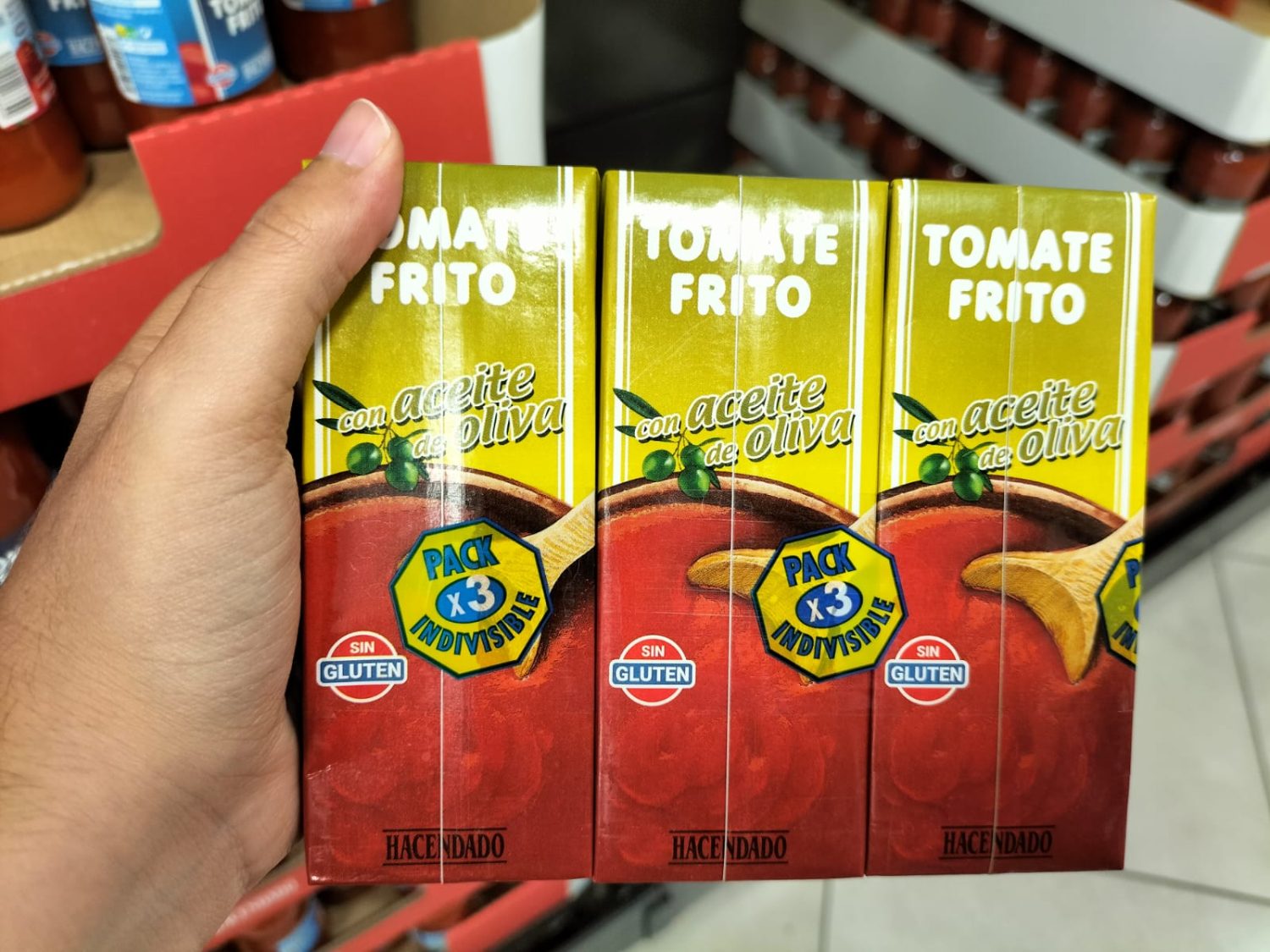 Tomate frito con aceite de oliva de Mercadona