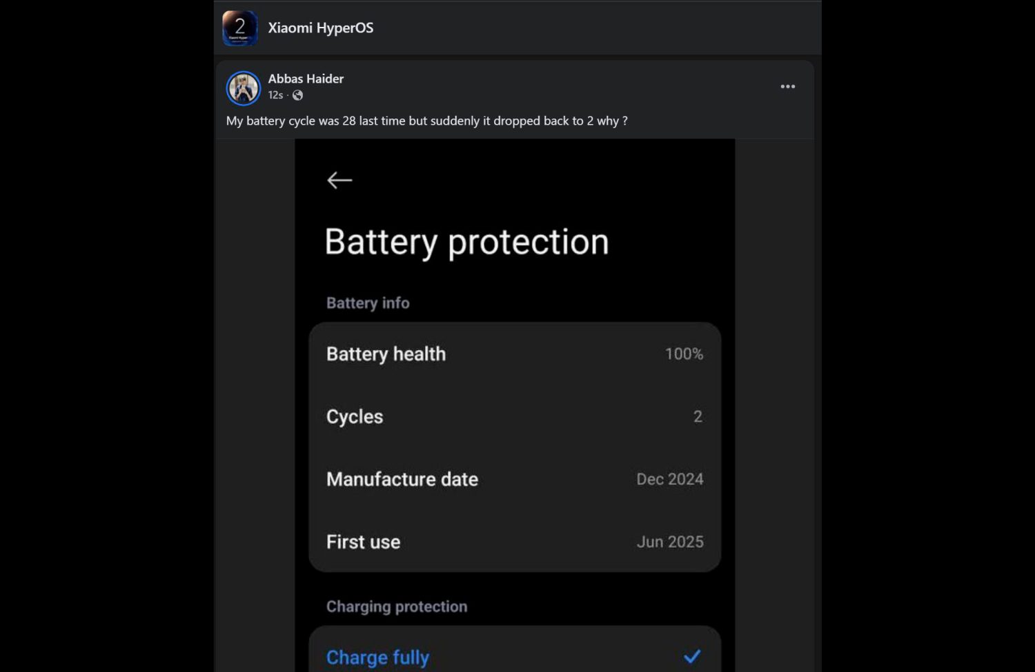 problema de batería móviles Xiaomi HyperOS