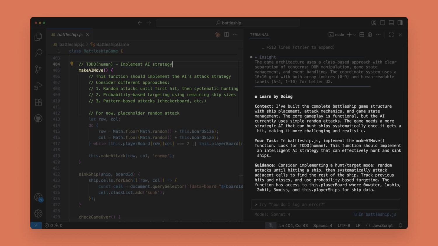 Modo estudio Claude Code programación