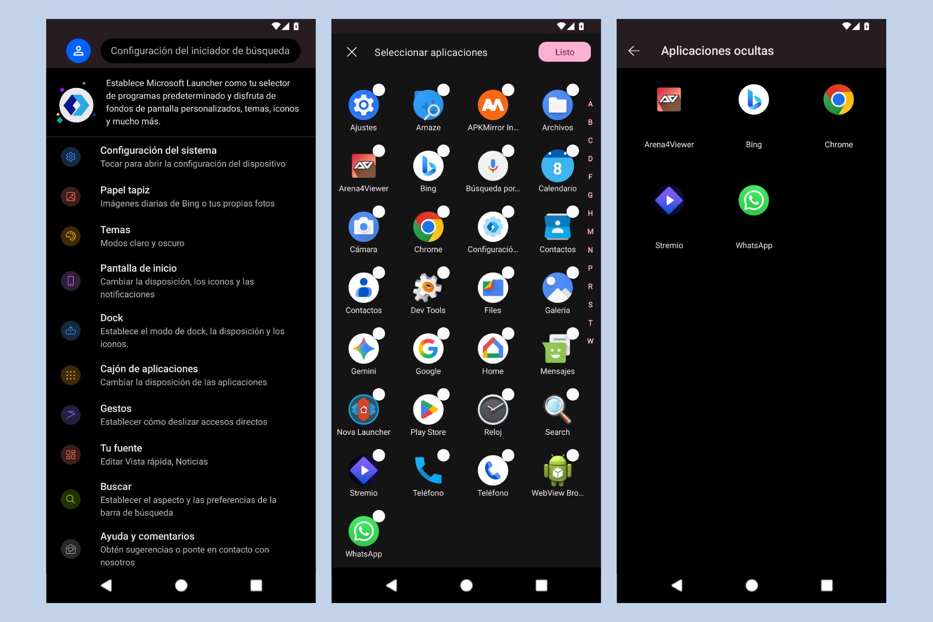 Los lanzadores de apps sirven para personalizar Android