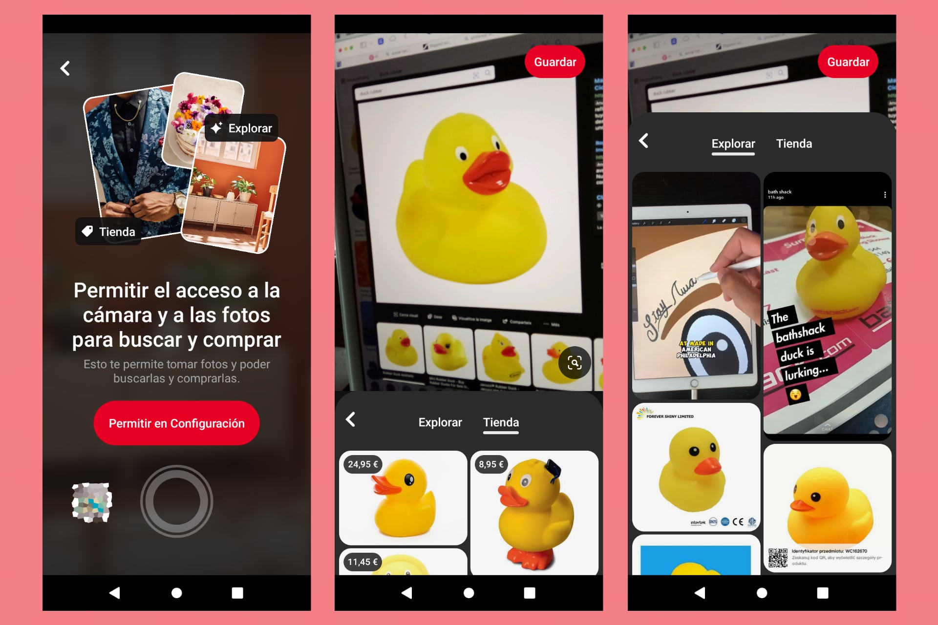 Buscar en Pinterest con la cámara de tu teléfono móvil