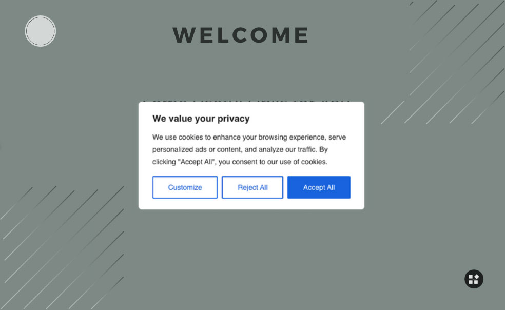 Aviso de cookies en internet