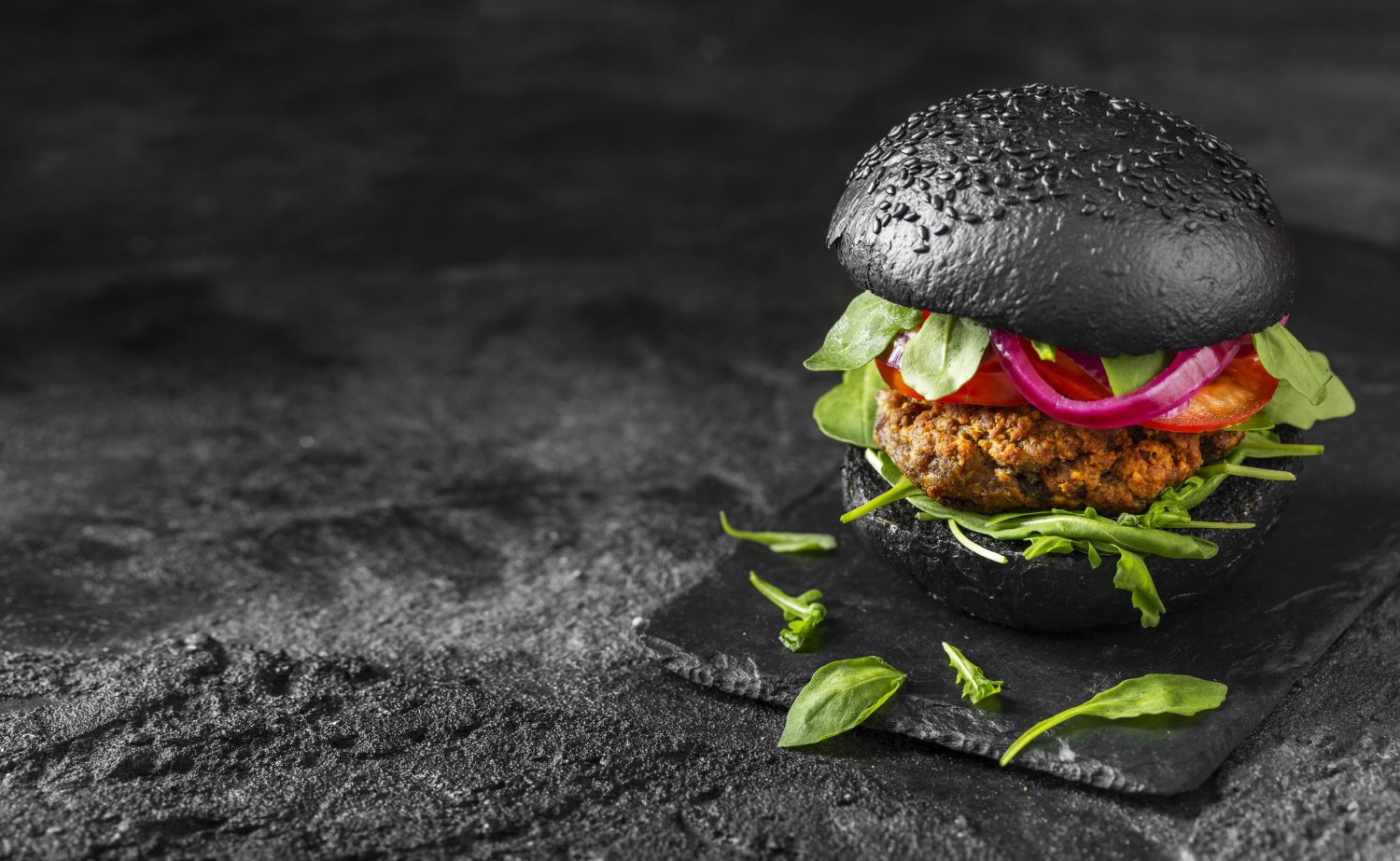 hamburguesa negra