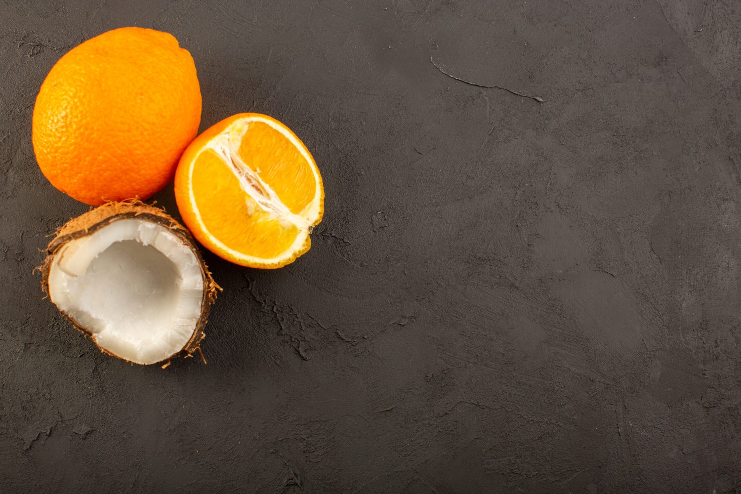 naranja y coco