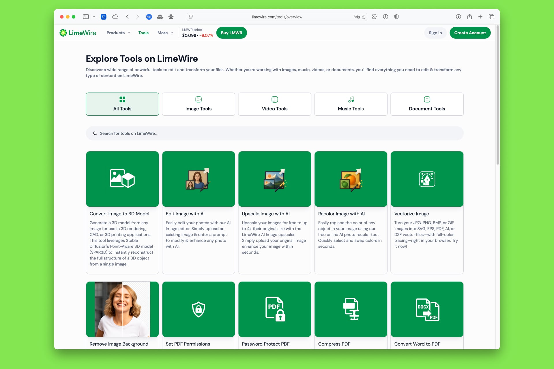 En su web hay herramientas variadas para realizar tareas concretas desde el navegador