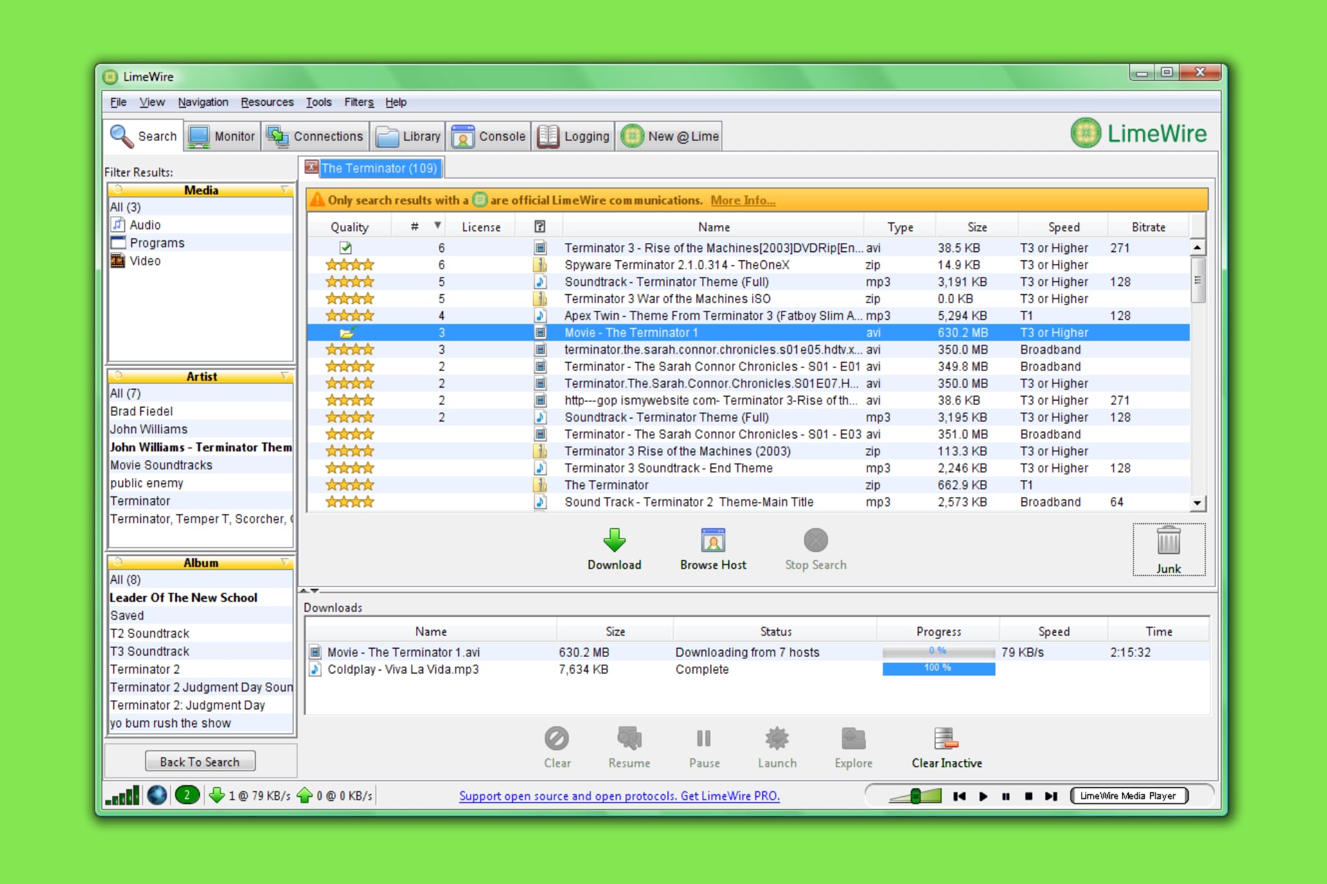 LimeWire - Compartir archivos