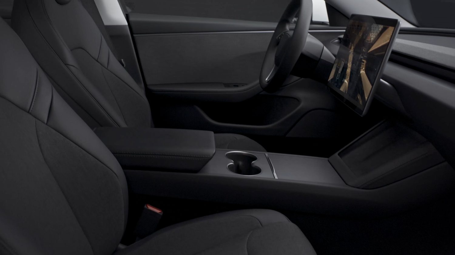 Los recortes en el interior del Tesla Model 3 Standard