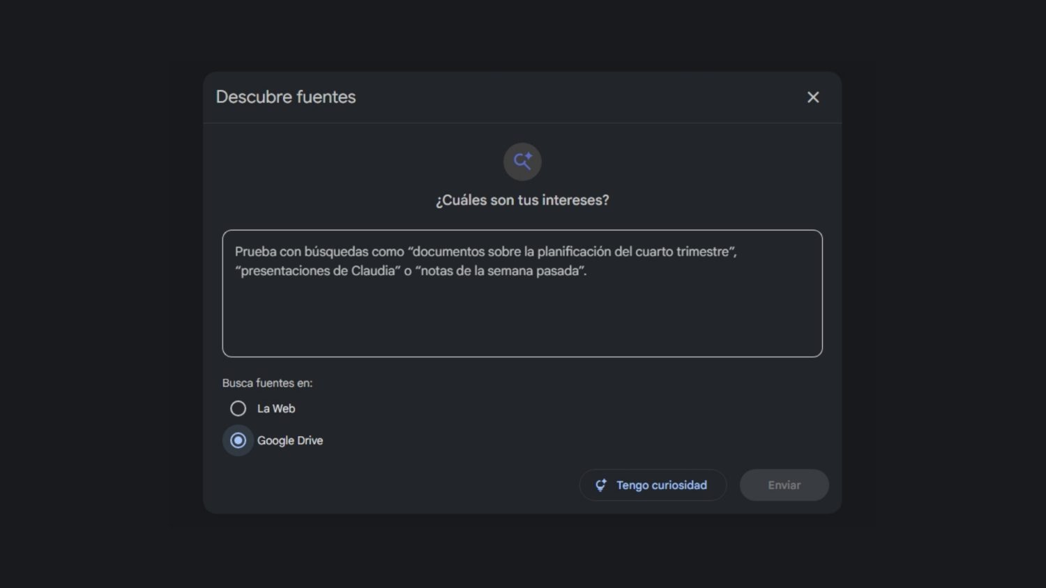 NotebookLM ahora permite descubrir fuentes desde Google Drive
