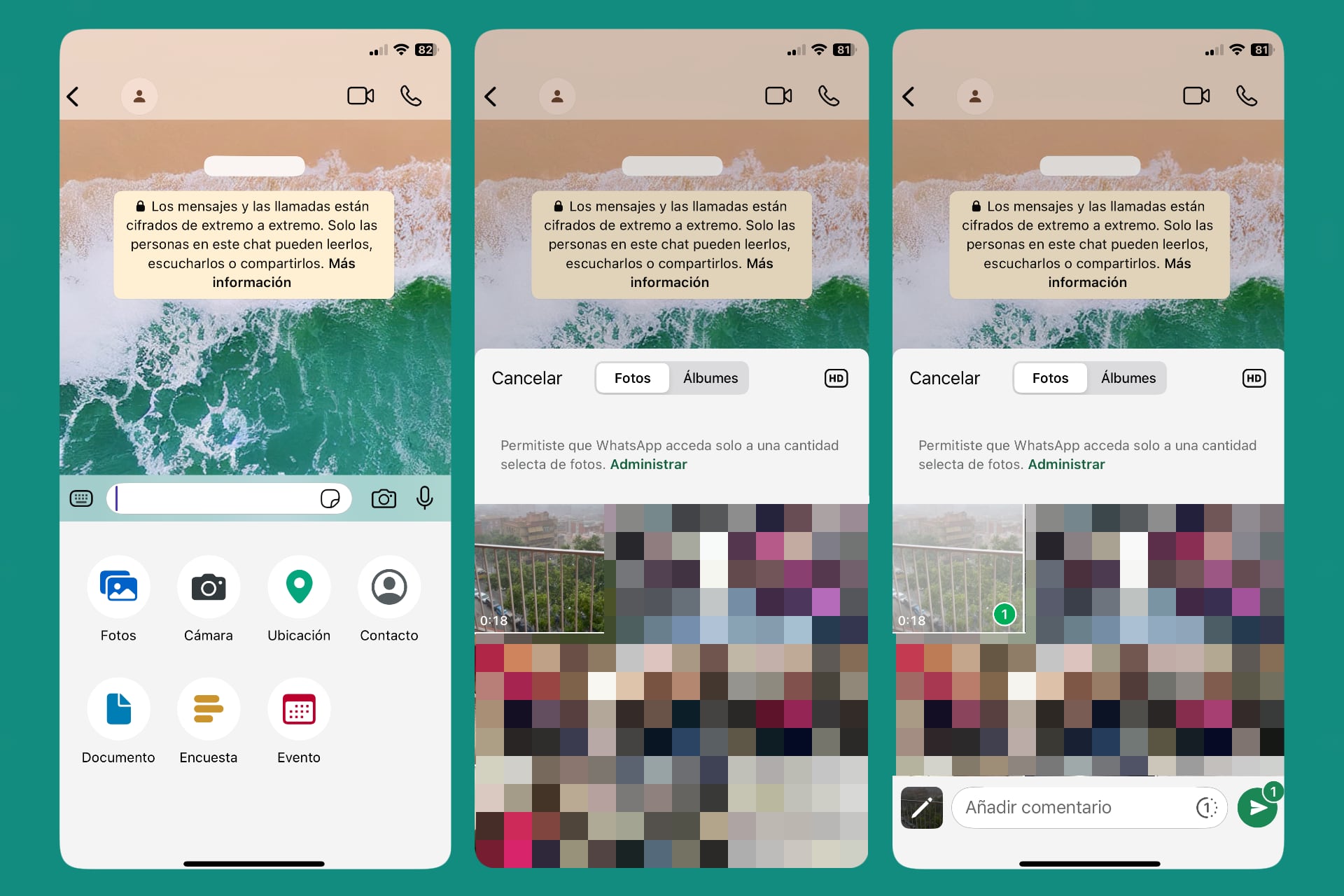 Enviar vídeos sin sonido por WhatsApp
