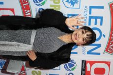 María Antonieta de las Nieves en la alfombra roja de los premios de la revista Q en el teatro Centenario Coyoacán, CDMX