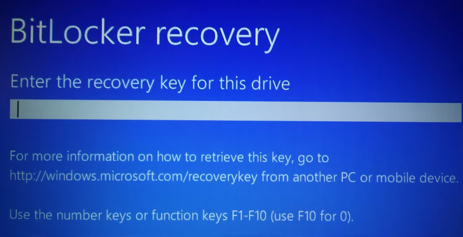 La última actualización de Windows 10 y 11 provoca la recuperación de Bitlocker