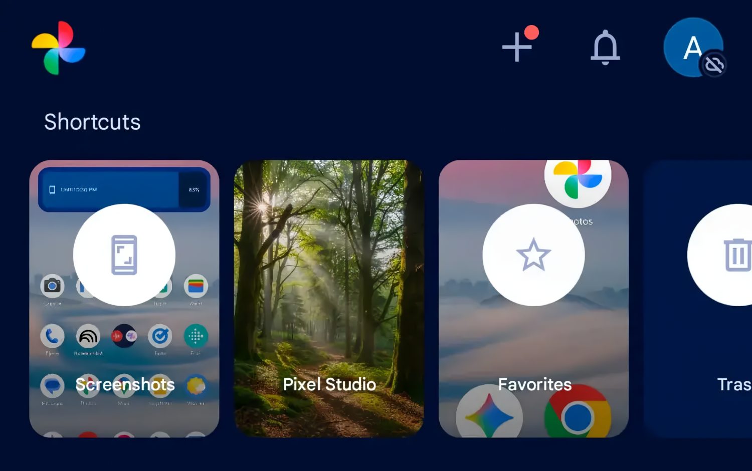Google Fotos cambia el diseño de los atajos en las Colecciones