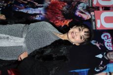 María Antonieta de las Nieves en la alfombra roja de los premios  Q en el teatro Centenario Coyoacán, CDMX