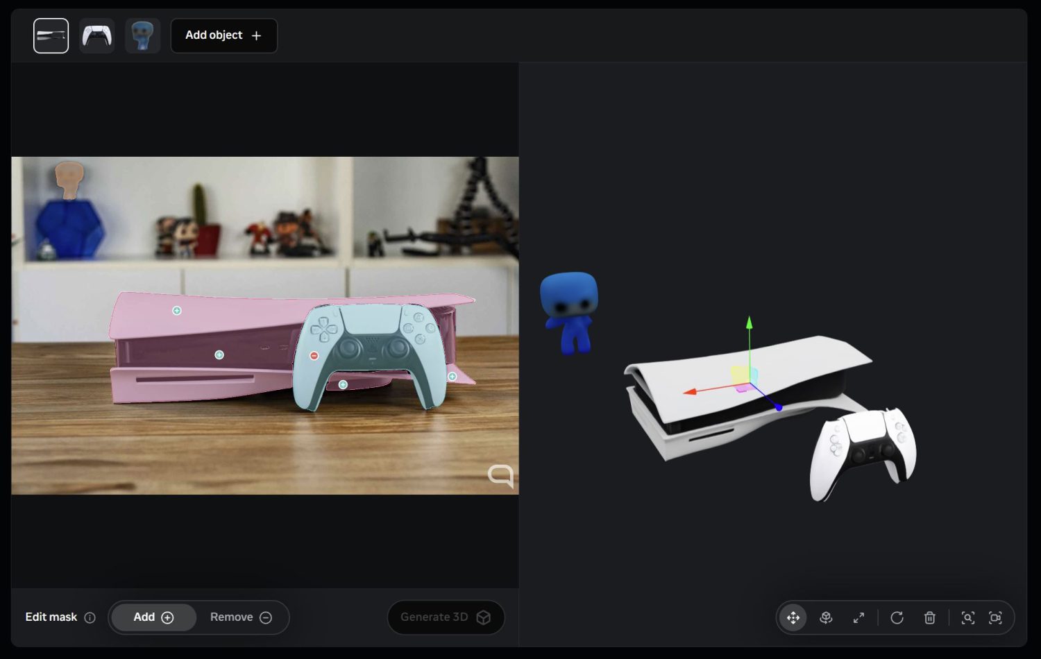 Modelo creado en SAM 3D, la IA de Meta.