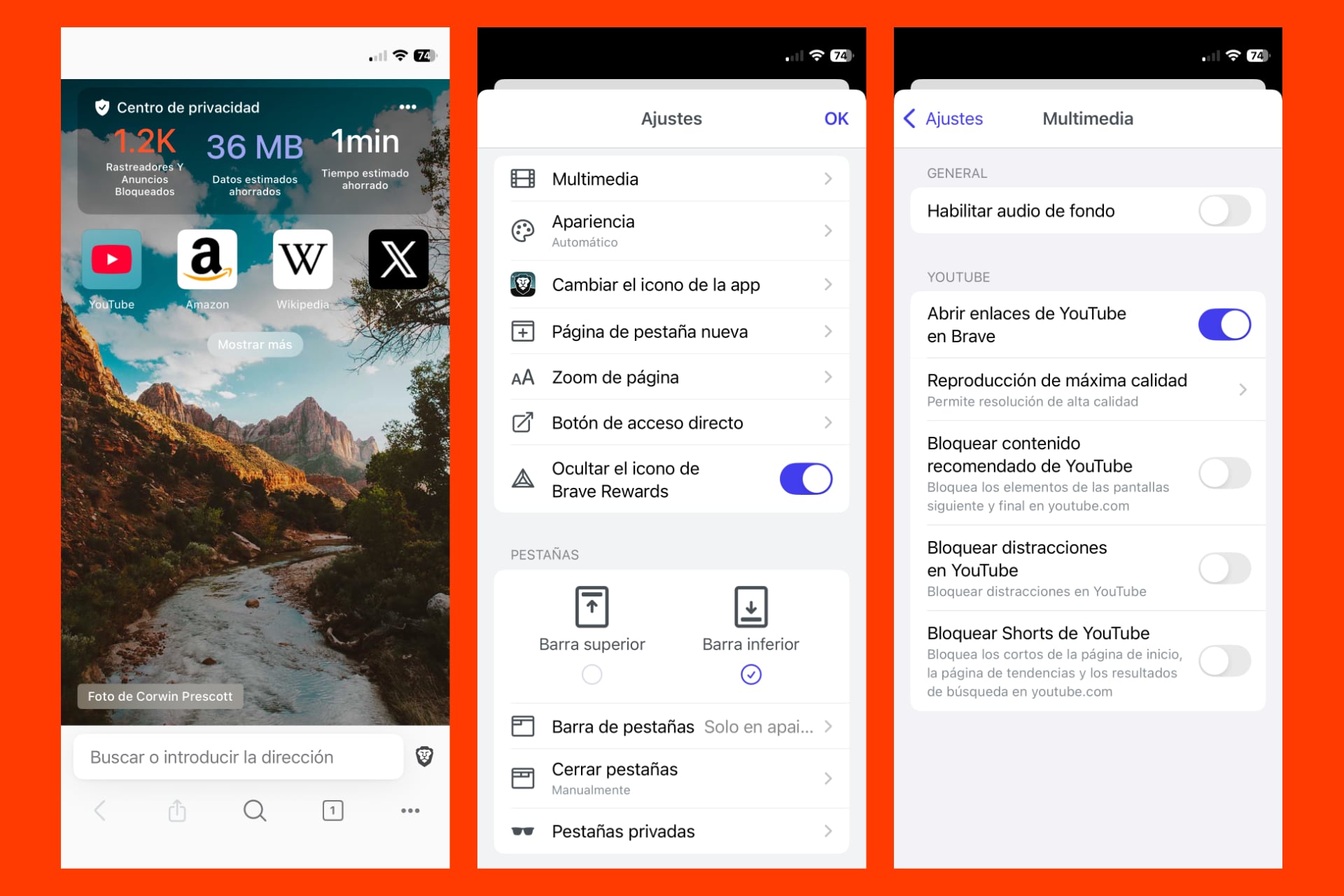 YouTube sin anuncios y en segundo plano