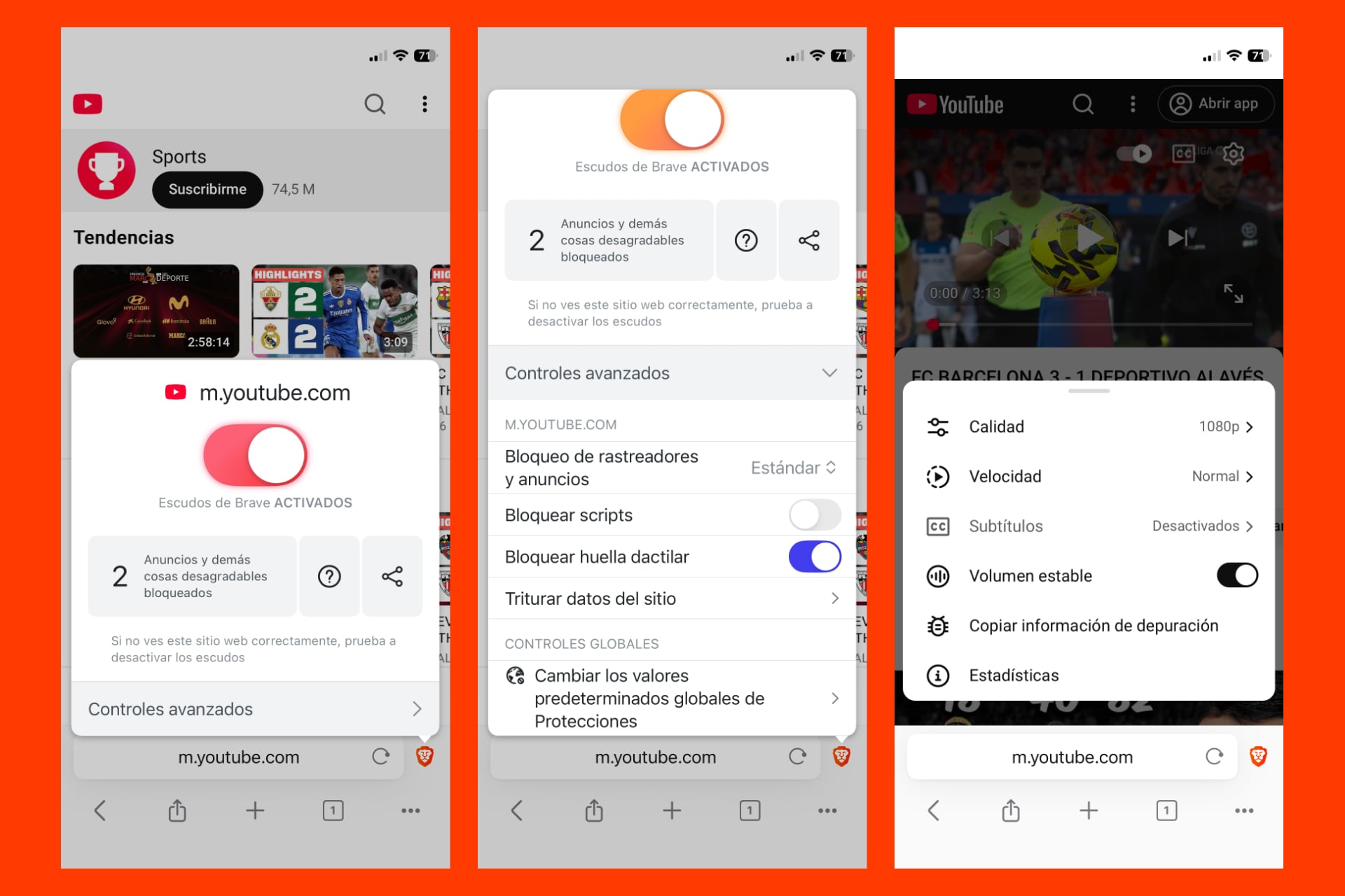 YouTube sin anuncios y en segundo plano