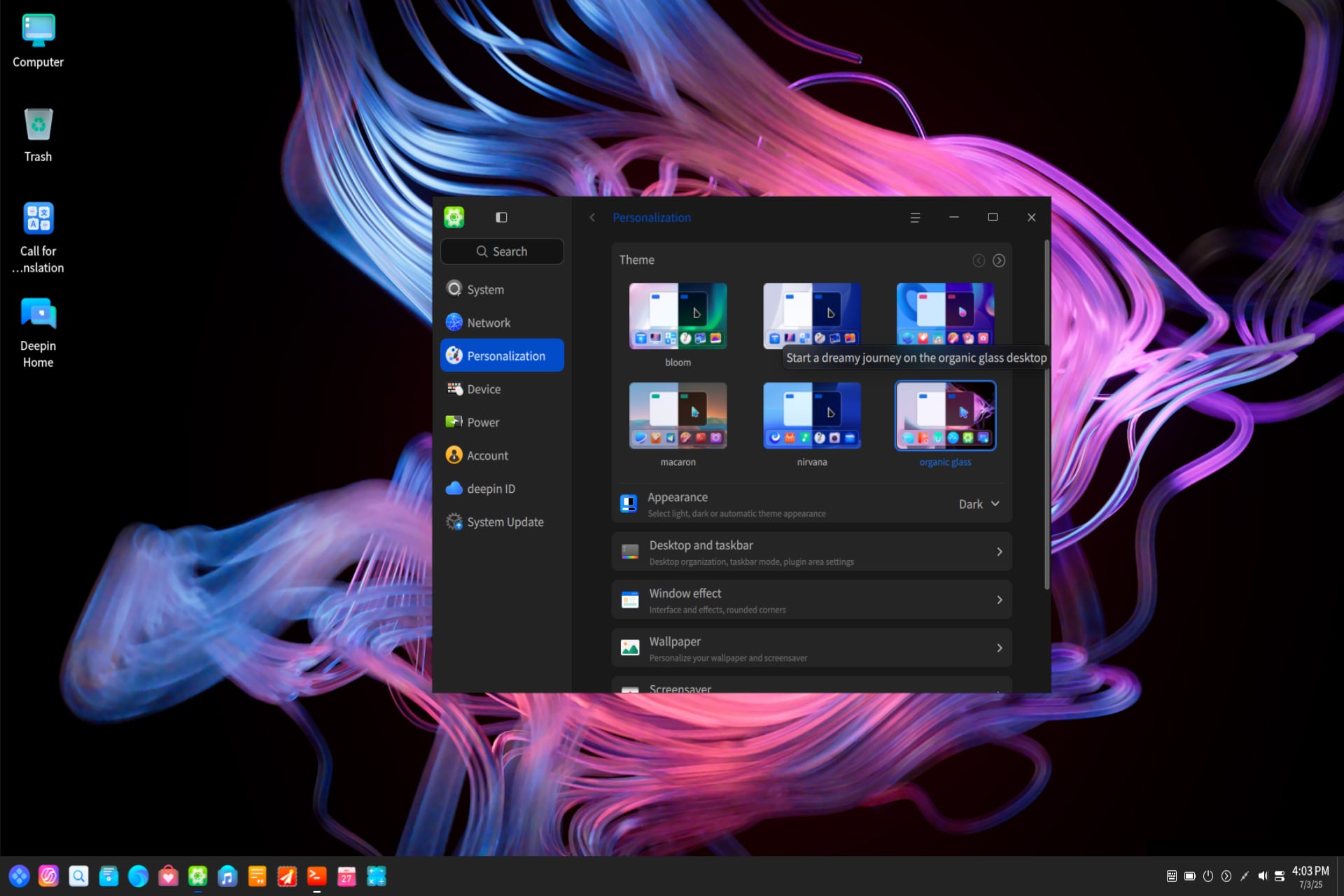 Deepin ofrece un aspecto bonito por fuera e infinidad de apps para cubrir todos los frentes