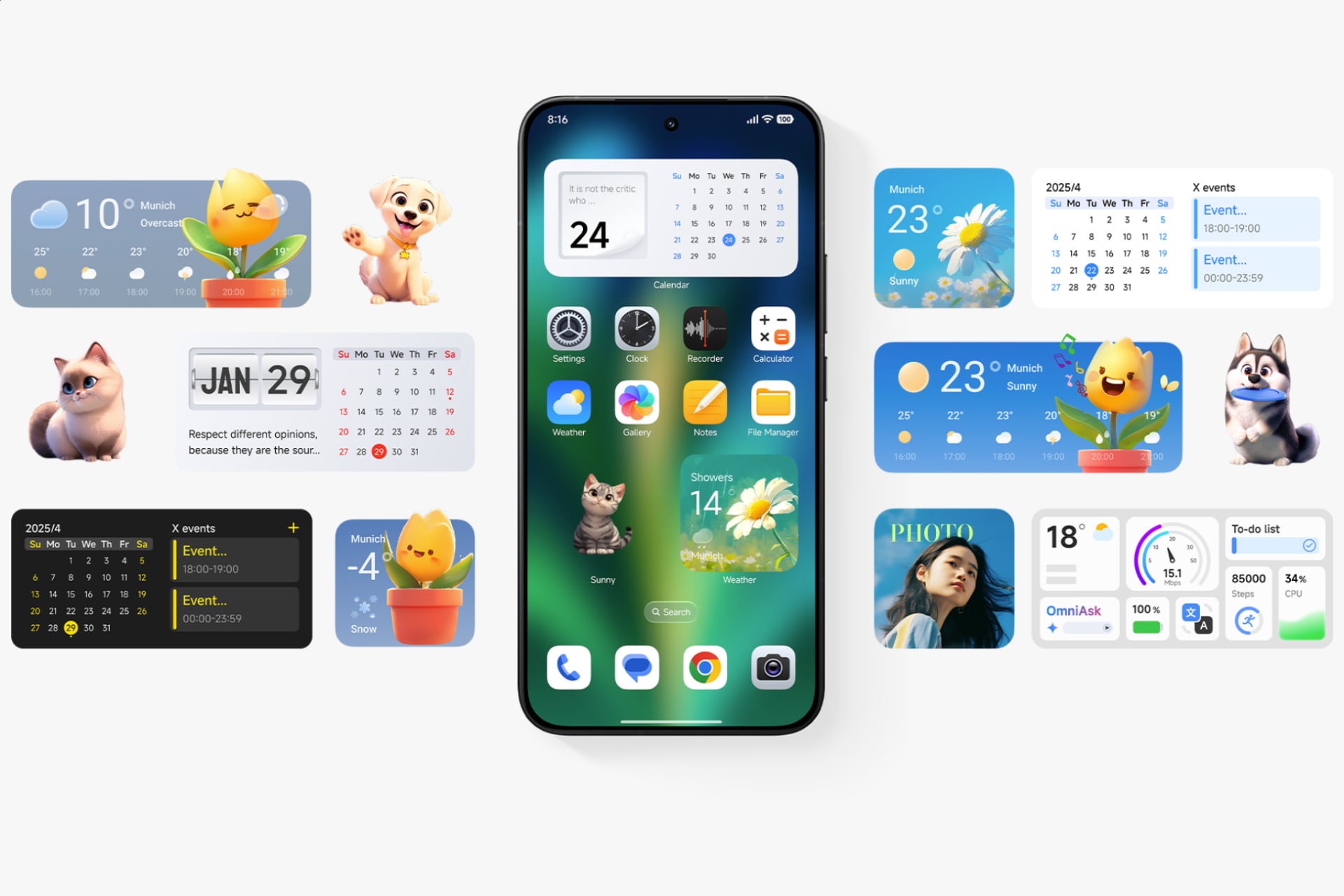HyperOS 3 ofrece un nuevo diseño vivo, animado y colorido