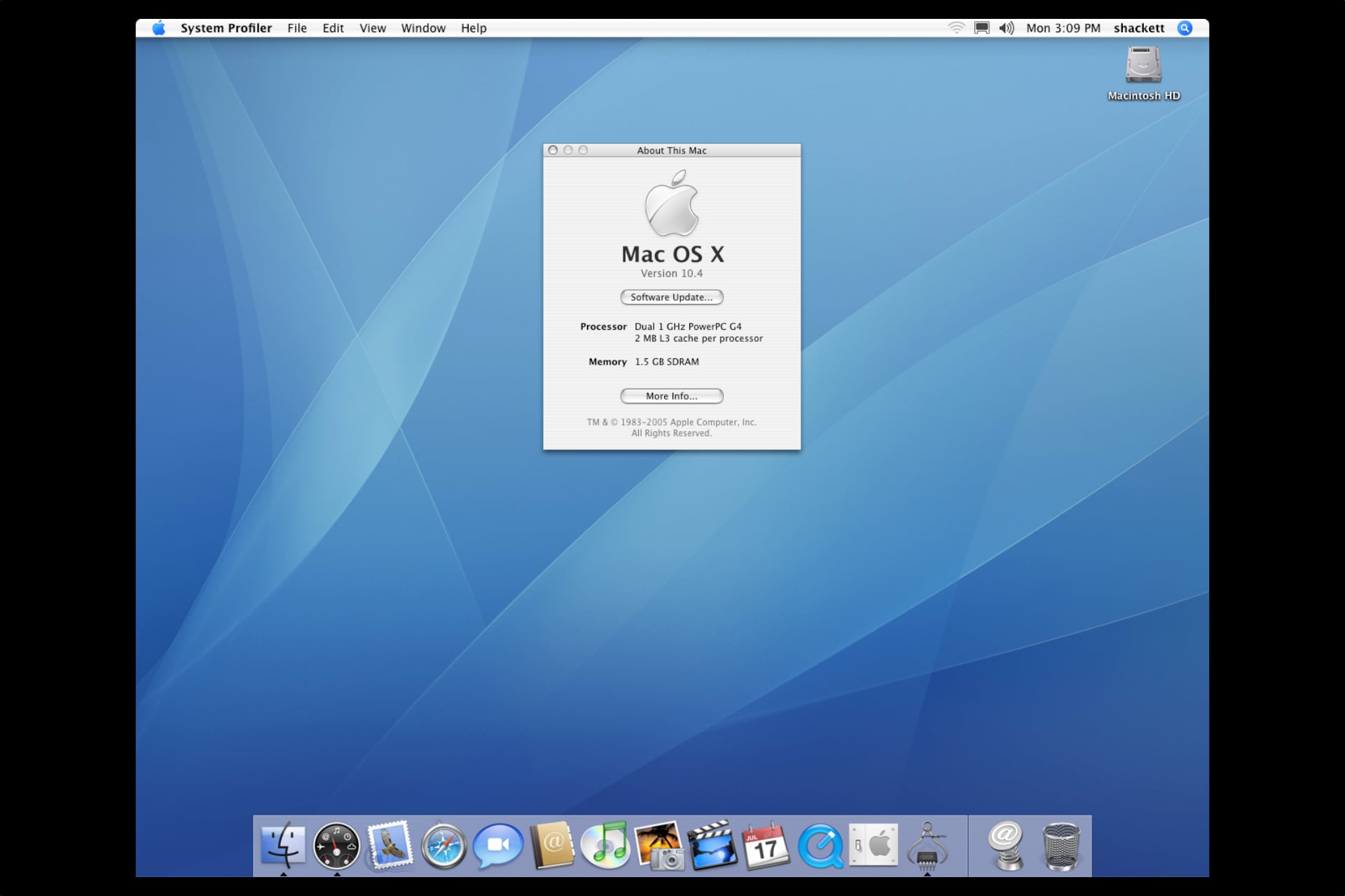 Mac Intel se hizo realidad con el iMac de 2006 con Mac OS X 10.4 Tiger instalado