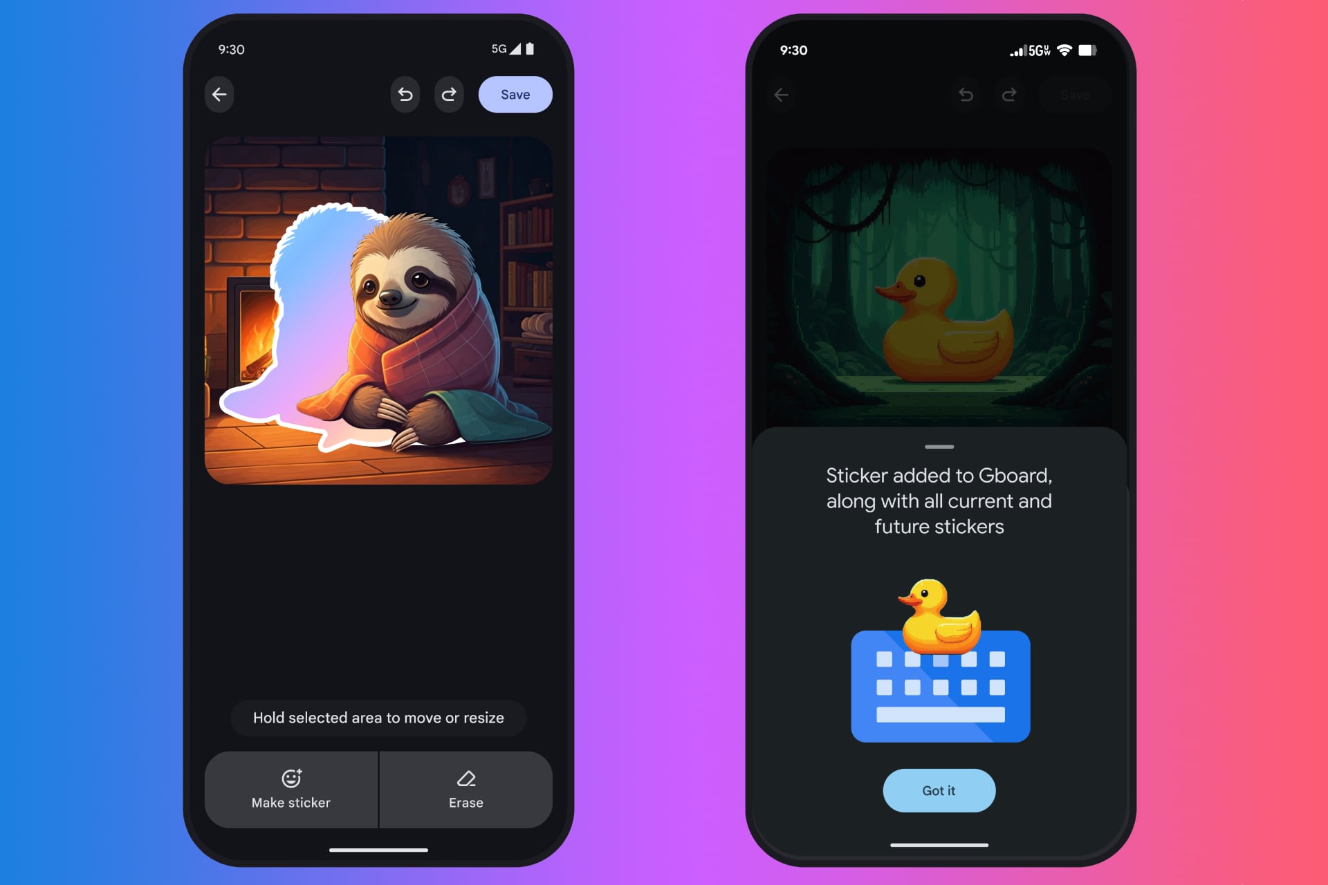 Crear stickers en Google Pixel con la IA de Pixel Studio desde tu teclado