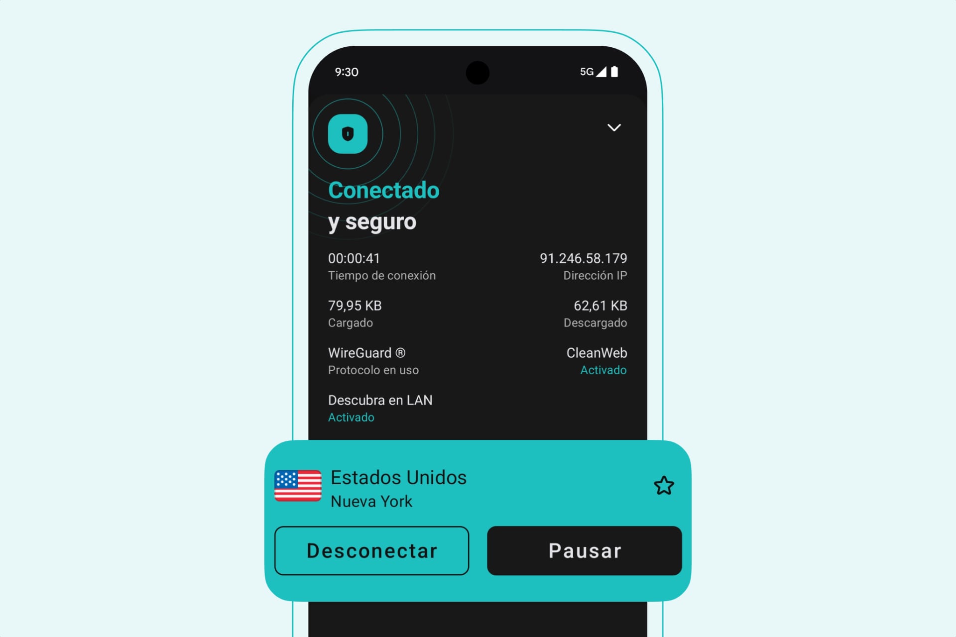 Llamadas seguras y privadas con la VPN de Surfshark