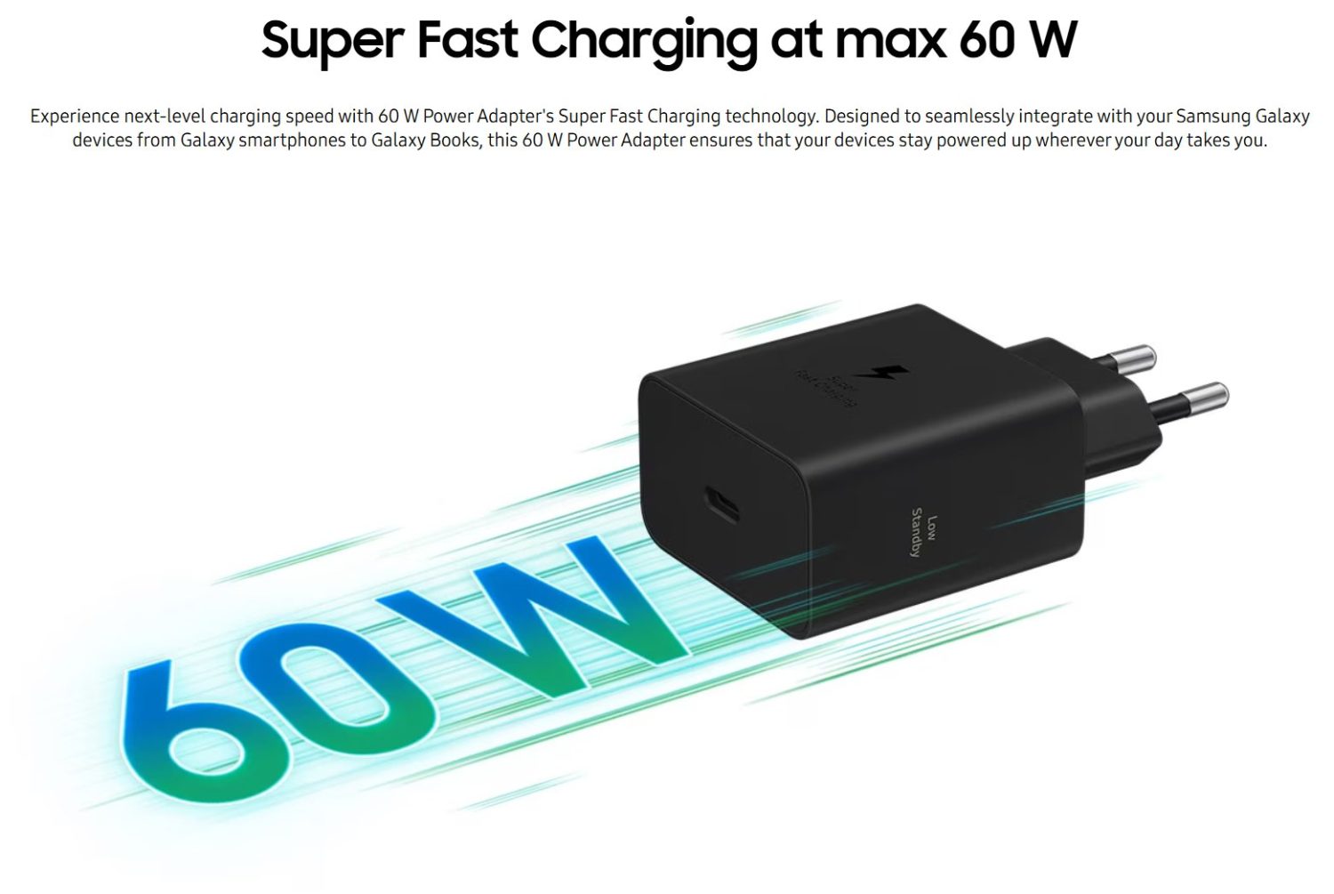 Cargador 60 W Samsung Galaxy S26 Ultra