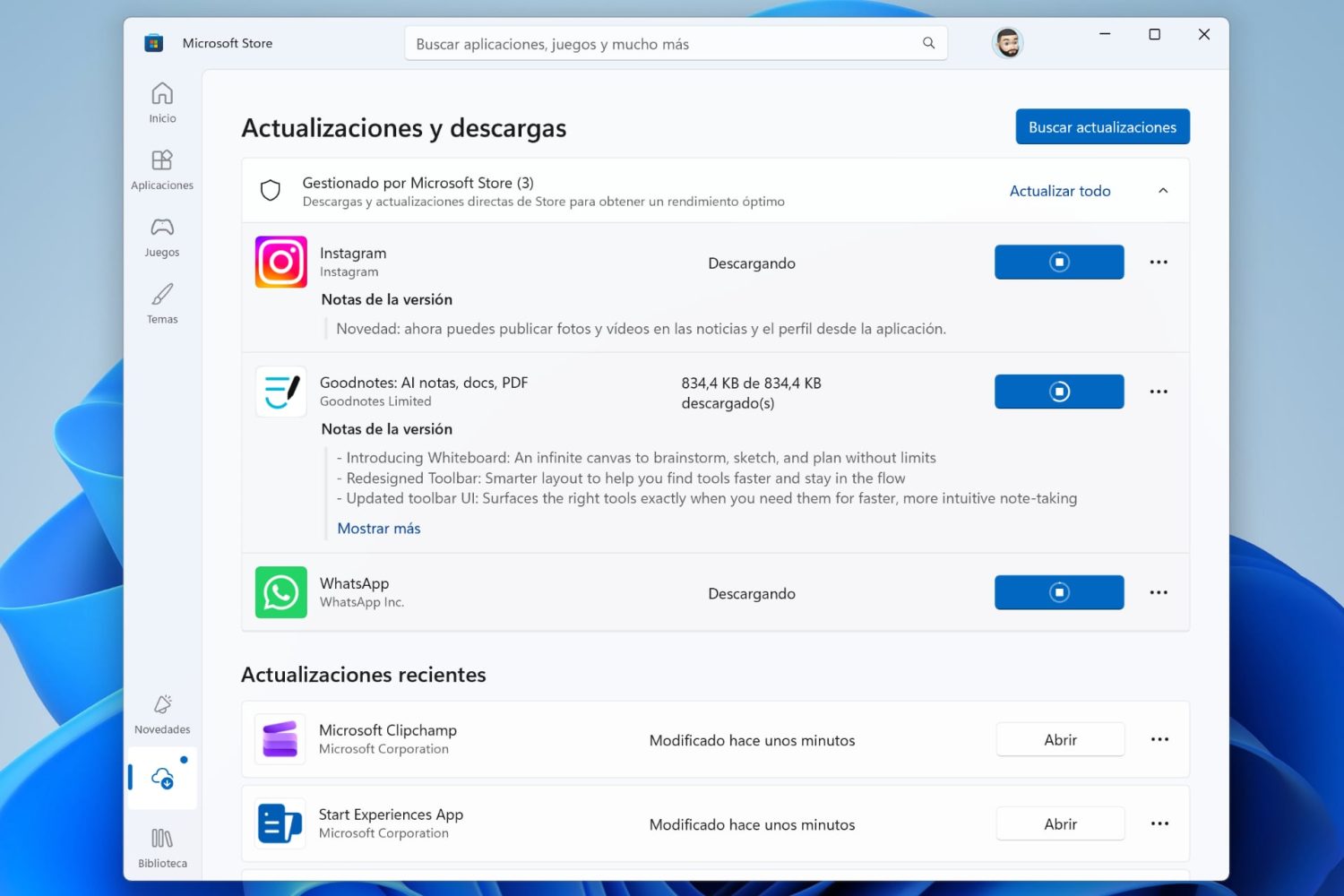 Instalar aplicaciones a la vez de Windows desde Microsoft Store
