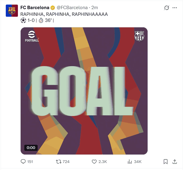 X / @FCBarcelona X / @FCBarcelona