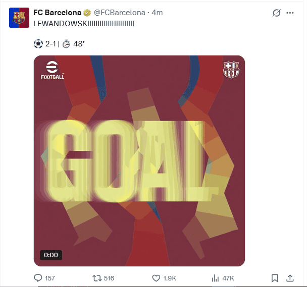 X / @FCBarcelona X / @FCBarcelona