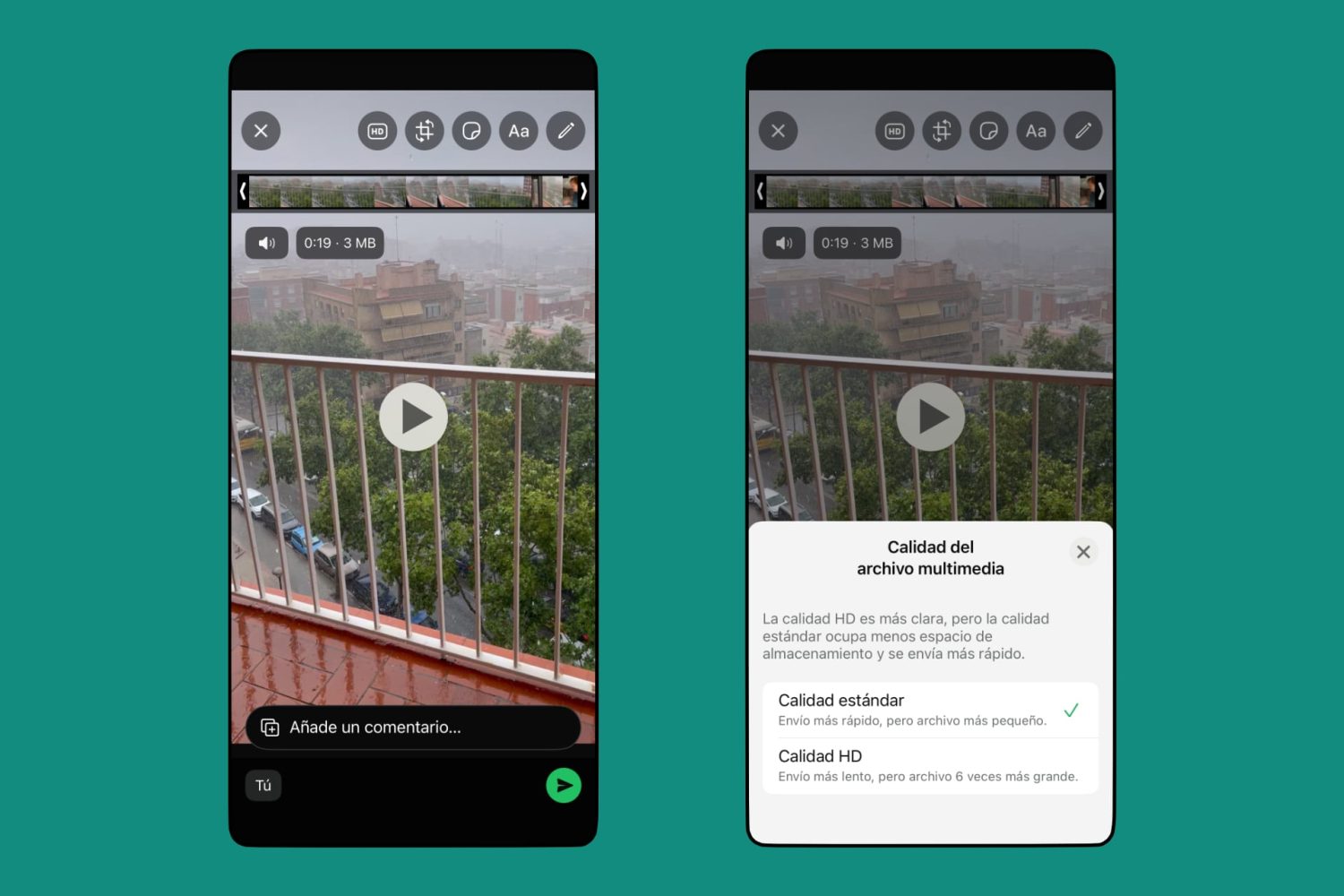 Enviar archivos grandes por WhatsApp