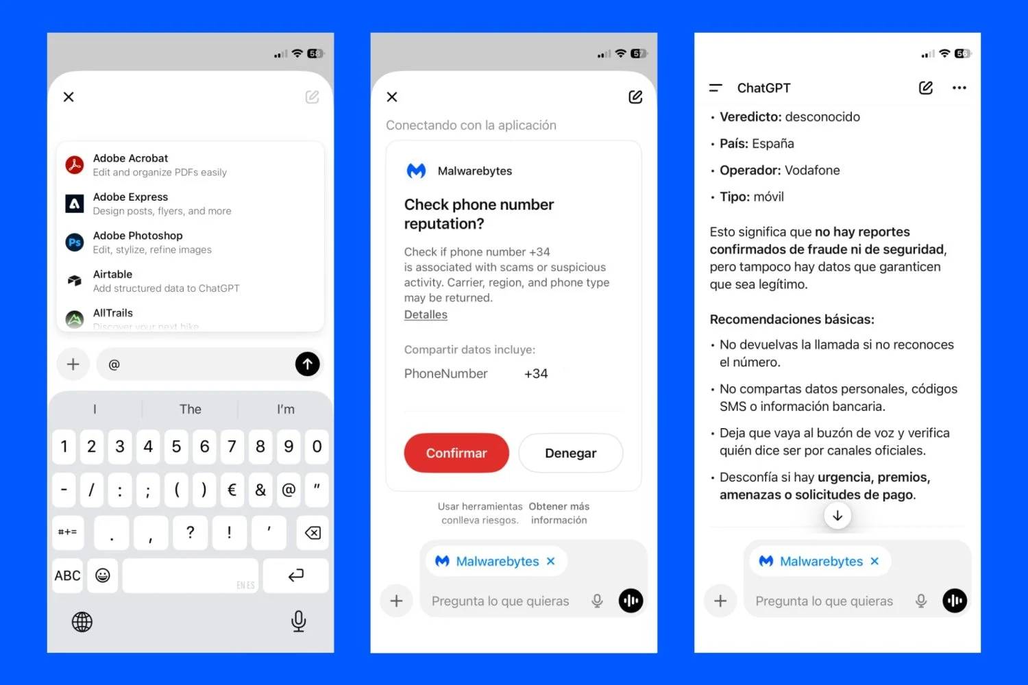 Malwarebytes en ChatGPT