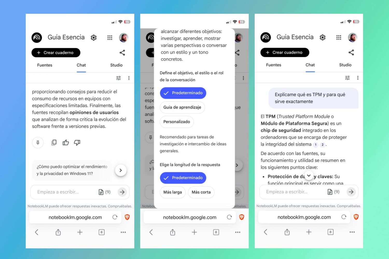 En el chat puedes preguntar lo que quieras para repasar o entender conceptos complejos
