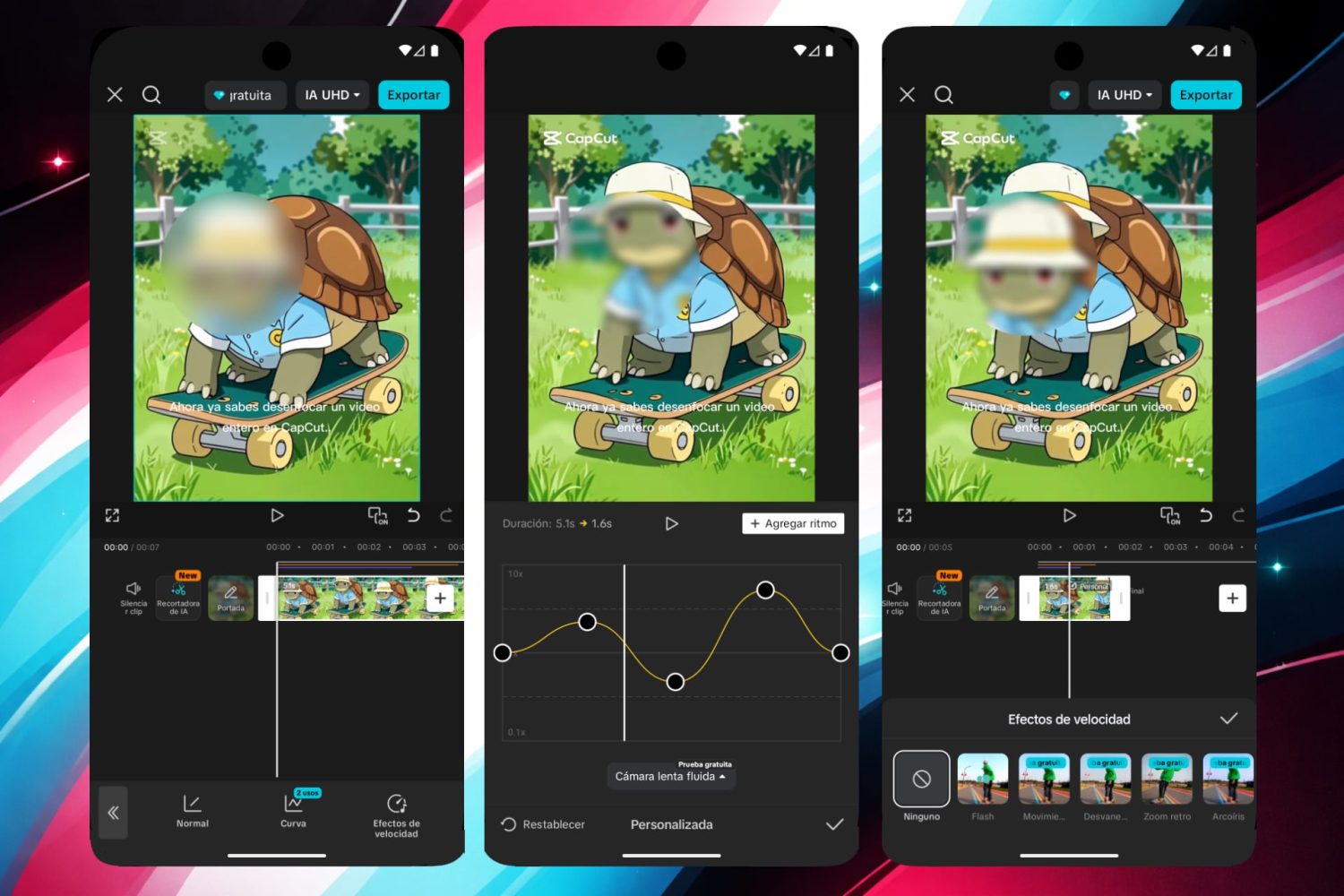 Acelera o ralentiza la velocidad de tus videos para que sean más atractivos