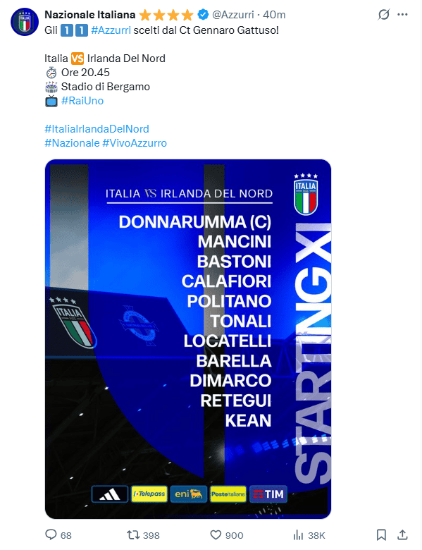  X / @Azzurri