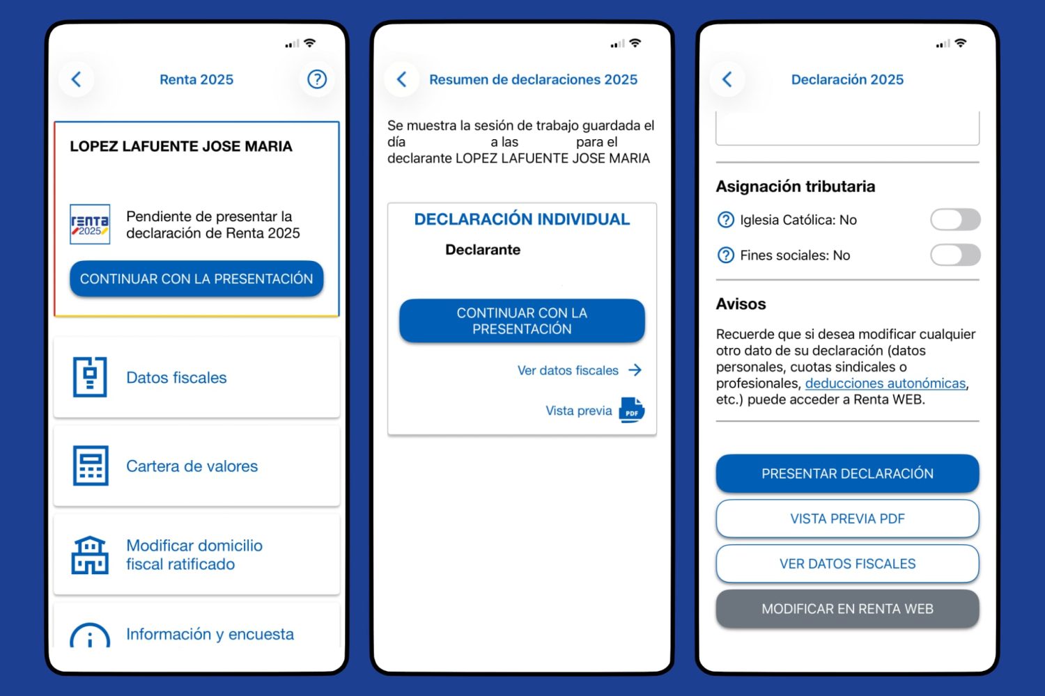 Borrador de la Renta 2025: consultar tu declaración en tu teléfono móvil